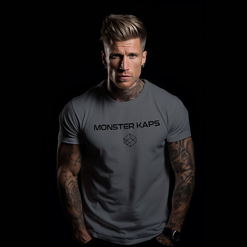 MONSTER KAPS T-SHIRT GREY UNISEX